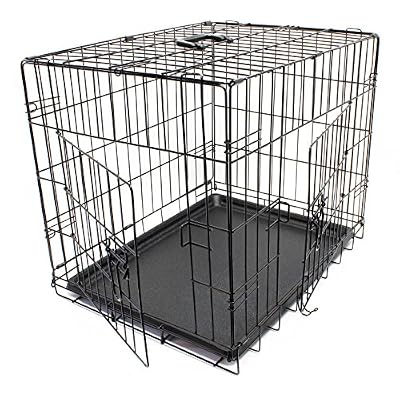 WilTec Cage de Transport pliable en Fil métallique Petits animaux Caisse de Transport métallique Taille XS