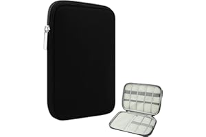 CPYJW Voyage Accessoires,Sac Électronique Organisateur Cable Organisateur De Câble Gris Essentiels Voyage Rangement pour Téléphone Portable Disque Dur Banque d'alimentation Cartes (Noir)