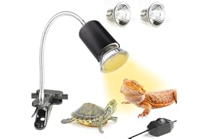 ‎NANEEZOO NANEEZOO Schildkröten Wärmelampe - Reptilien Terrarium Lampe 25W Reptilien Heizlampe UV Wärmespotlampe mit Clip E27 Wärmestrahler Aquarium Tiere - für Schildkröte, Eidechse, Spinne, chlange