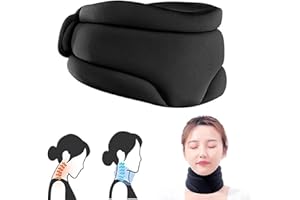 AIZHENQIAN Neuleben NackenstüTze Gegen Schnarchen,Schlafhilfe NackenstüTze,Neuleben Snooze - Schlafhilfe NackenstüTze,Neuleben Snooze Sleeping Aid Neck Support,Neck Pillow,Halskrause Neuleben (Schwarz)