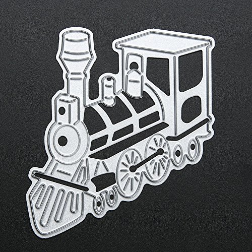 Amazingdeal365 Alte modische Zug Metall Form Schablonen Schneiden DIY Dekor Sammelalbum Karten Buchzeichen Lesezeichen als Geschenk für Freunde Geburtstag Kinder,Kindergarten Hobby Schule Handarbeit Unterricht usw. Ein tolles Geschenk! - 6