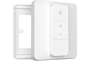 IYOKI® Pro Cubierta de Interruptor para Philips Hue Dimmer V2, Compatible con Hue Switch Cover, Adaptador de Placa de Interruptor de Luz Remoto, 1-Gang (1-Pack)