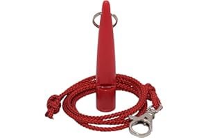 Aczyqws 211.5 Dog Whistle - Red with lanyard