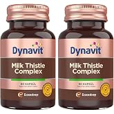 Dynavit Milk Thistle Complex 60 Kaps&uuml;l - Deve Dikeni Tohum, Silimarin, Enginar, Karahindiba, Maydanoz (2 paketi)