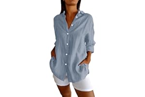 LUCKYWAQNG Chemise à manches longues UPF 50+ pour femme, pour l'extérieur, la pêche, la randonnée, la pêche, la randonnée