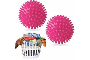 ATKIN BROTHERS Tumble Dryer Balls Dryer Balls Washing Machine Balls Dryer Balls for Laundry Soft Drying Balls Rapid Dryer Ball Reduces Drying Time Reusable Energy Saving Freshens and Softens Clothes 2pcs (1 Pack)