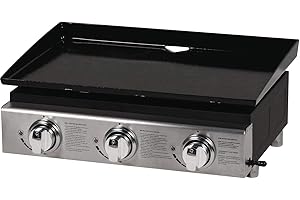 HABITAT ET JARDIN Plancha Presto 3" - 3 Brûleurs - 7.5kW - Gris