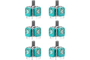 MANTOTO 6PCS 3D Analog Joystick Module Sensor, Replacement Thumbsticks for Xbox Series X/S, Xbox One & Elite Controller – Analog Stick Repair Kit Game Controller Analog 3D Joysticks Replacement
