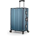 EB EVER BEST-Series Of Bags Zipperless Executive Aluminum Frame Luggage Hardside Lightweight PC Travel Trolley with Spinner Wheels Bussiness Suitcase (26 inches)