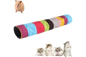 WOOLUCK Tunnel pour Cochon d'Inde Cachette pour Cochon d'Inde à 2 Voies Petit Jouet Tunnel, Coussin Tunnel pour Petits Animaux, pour Petit Animal, Hamster, Cochon d'Inde, Furet, Chinchilla, Hérisson
