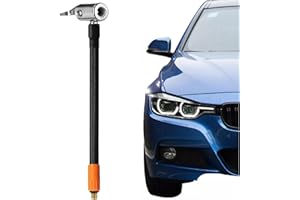 GENERIC Quick Air Release Replacement Hose for Tire Inflators, Car Mounted Inflation Pump Inflation Anti Scald Air Pipe Emergency Start Power Supply Air Pipe M6 Thread Specification Tire Inflation Pipe