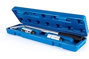 7E TRADING 2Pcs Teleskop Steckschlüssel Ausziehbare Radhalterung mit 17-19mm 21-23mm Standard Steckdosen Schraubenschlüssel für Auto Van Truck Reservereifen Breakdown Notfall-Tools für Reifenwechsel Pannenhilfe