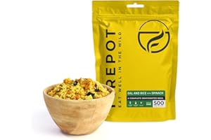 FIREPOT Dal and Rice with Spinach - Healthy VEGAN Dehydrated Expedition Food