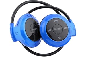 fosa Cuffie Bluetooth Senza Fili, Auricolari Sportivi Cuffie Stereo supportate Riproduzione Musicale, funzioni di Risposta e di Chiamata per e Altro Ancora(Blu)