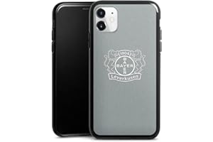 DeinDesign Silikon Hülle kompatibel mit Apple iPhone 11 Case schwarz Handyhülle Bayer 04 Leverkusen Offizielles Lizenzprodukt Wappen