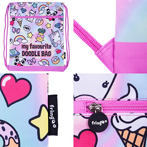 Fringoo Cartable, Holo Doodles (Multicolore) - 64-DWR7-7MIL