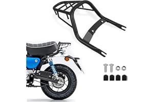 KKZOL Motorcycle Luggage Rack Replacement for Honda Monkey 125 2018-2023 Rear Rack Tail Luggage Rack Cargo Carrier (Black), HJHO014
