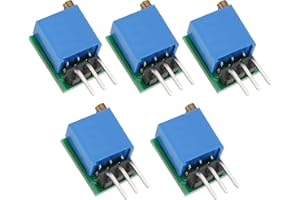 EMSea 5 Stück 0,8 Hz-60 Hz Einstellbarer Signalgenerator Rechtecksignalgenerator NE555-Modul Frequenzeinstellbarer Signalgenerator DC 5-15 V