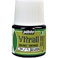 Pebeo Vitrail Stained Glass Effect Glass Paint 45-Milliliter Bottle, Apple Green,Apple Green, 050-034