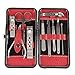 Beauty7 Stainless Steel Personal care Nail Care 12 Piece Cutter Cuticle Clipper Manicure Pedicure Kit Case Gift Set (sizeC)
