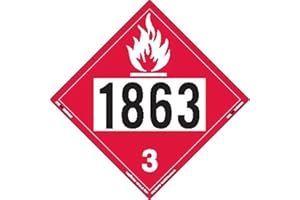 Labelmaster ZRV21863 UN 1863 Flammable Liquid Hazmat Placard, Rigid Vinyl (Pack of 25)