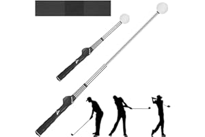 STARVORTEX Mano de Agarre del Golf & Palos de Alineación para Golf, Escalable Entrenador de Grip Golf, Barra de Velocidad Palos de Golf, Golf Accesorios Ejercicios en Interiores y Exteriores Hombres y Mujeres