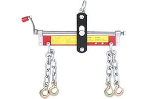 Lightakai Positionneur d'équilibrage, 900 kg - Grue d'atelier - Palan à chaîne - Avec 4 chaînes - Pour petits ateliers automobiles, ateliers automobiles, etc