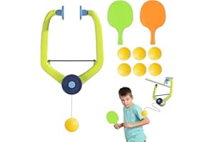 LKPUPKJ Hängender Tischtennis Trainer Set, Tür Ping Pong Spiel für Türrahmen, Ping Pong Türspiel, Verstellbares Tischtennis Trainer für Türrahmen