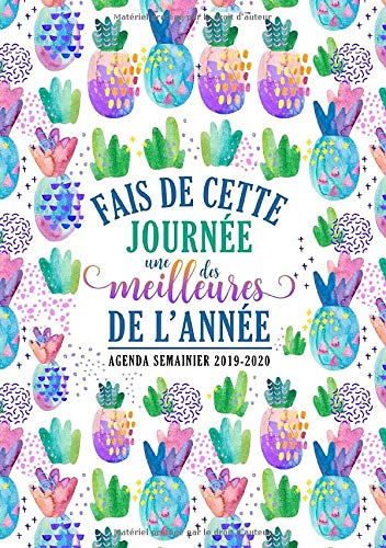 Télécharger Fais de cette journée une des meilleures de l'année : agenda semainier 2019-2020: Du 1er juillet 2 Livre PDF Gratuit