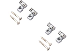 Musiclily Guides Cordes Rouleau Roller String Guides Trees pour Guitare électrique Fender Strat Tele, Chrome (Pack de 4)