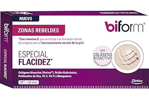 Dielisa – biform Especial Flacidez, Con Colágeno Bioactivo, Ácido Hialurónico y Vitaminas, Contribuye a la Formación Normal de Colágeno - 20 Viales