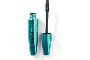 Technic Mega Lash Water Resistant Mascara - Vegan, Ultra Black, Water Resistant, Hard wearing, Smudge-Proof, Lash Building Formula For Volume Glam Lashes - 12ml