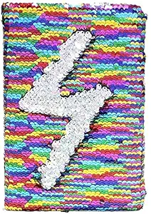 Priceless Deals Reversible Sequence Bling Diary for Kids, Unicorn A5 Size Notebook for Girls, Magic Notebook with 100 Pages Ruled (Pack of 1, Multicolor)