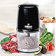 Hilton Electrical One touch Chopper Versatile Electric Chopper for Garlic, Vegetables,Nuts,Fruits,Meats Chop,Mince, Puree, Whisk,700ml Capacity with 4 Stainless Steel Blades- 300 Watts