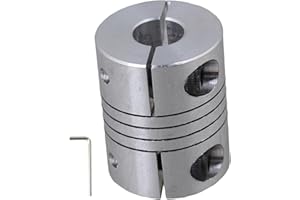 BQLZR 8mm x 8mm CNC Stepper Motor Shaft Coupler Flexible Coupling Motor Connector