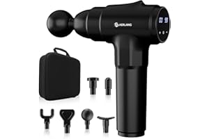 AERLANG Massage Gun, Massage Gun Deep Tissue Percussion Massager, Muscle Massagers Gun,Handheld Body Massager for Muscle 20 Speeds & 6 Massage Heads Birthday Gifts for Women Men Mom Dad