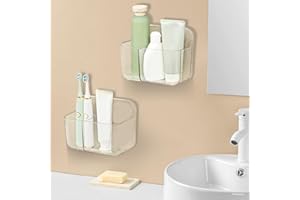 CGBE Étagère Salle de Bain, 2 pièces Étagère de Douche Sans Perçage pour Montage Mural d'étagères de Salle Pour Salle de Bains et Cuisine, Organisateur de Salle de Bains pour Shampoing et gel Douche.