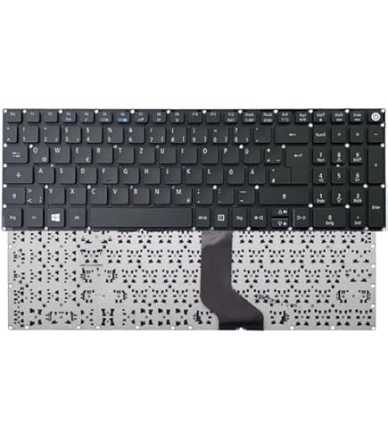 RTDpart Laptop Toetsenbord Voor MEDION AKOYA S15447 MD63635 MD61676 MD62008 MD62010 MD62102 Grijs Zonder Frame Nordic NE Zonder Backlit