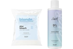 Dusy Star Bleach Blondierpulver 500g im Beutel + Dusy Professional Creme Oxyd 1000ml 9%