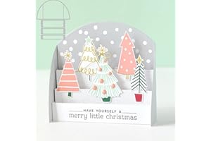 ‎OTCRAFT 3D Box Christmas Cutting Dies for Card Making DIY Scrapbooking Metal Cutting Dies for Paper Crafts Art Supplies Creative Box Decor Xmas Metal Cutting Dies Stencil