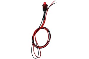 WITPOCE Red LED Flashing Dummy Alarm Warning Security Light 12v Car Dashboard Deterrent