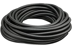 MOCNT Tubo Corrugato Flessibile Auto Tubo Guaina Isolante Protettivo Cavo Filo per Guaina Ondulata Cavi Elettrici Gestione Cavo Ordinato Esterno 8mm Lunghezza 15 Metri
