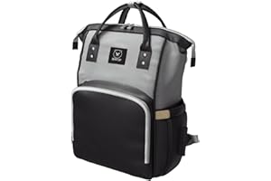 BEARTOP Zaino fasciatoio Premium, fasciatoio e gancio per passeggino, con molto spazio per riporre oggetti, diversi colori, con scomparto umido e isolante