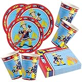 Estupendo y original lote de cubiertos infantiles desechables Sam el Bombero perfectos para bodas, bautizos, comuniones, cumpleaños o eventos.