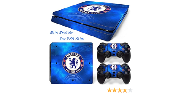 Elton Chelsea Theme 3m Skin Sticker Cover For Ps4 Slim Console And Controllers Video Game Amazon In Video Games