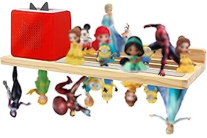 YTACREA Etagere Tonies Box Magnétique en Bois, Support Tonies Compatible avec Toniebox & Tonie Poupées Rangement 30-36 pcs, Etagere Murale Chambre Enfant, Etagère Toniebox pour Garçons Filles