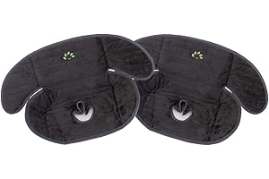 HUAYAO Piddle Pad - Coprisedile per auto, per proteggere il sedile dell'auto, coprisedile per auto, impermeabile, per imparare a usare il vasino, per evitare perdite di acqua, 50,8 x 38,1 cm, nero, 2 pezzi