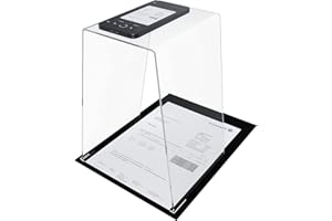 JOURIST ScanStand: scansione di documenti, ricevute, appunti e biglietti da visita con smartphone e telefoni cellulari. Tappetino nero per il rilevamento ottimale dei margini.