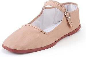 amtax Donna Classic China Flats, Casual Cina Bambola Scarpe, Cotone Mary Janes, Cinese Tai Chi Scarpe