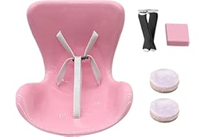 Valicaer Doll Car Seat,for 17cm Doll Cute Plush Baby Car Seat Toy with Car Aromatherapy and Aroma Diffuserfor Car Air Vent Decoration,Functional and Fashionable Accessory (Pink)